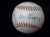 Autographed 1959 AL Champs Chicago White Sox Official AL Baseball- 27 Signatures, AL Champs!- PSA LOA Certification