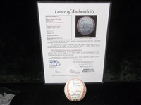 Autographed 1989 Chicago Cubs Official NL Baseball- 17 Signatures- JSA LOA