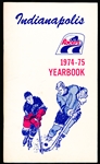 1974-75 Indianapolis Racers WHA Media Guide