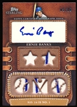 2010 Topps Sterling Baseball- Legendary Leather Autograph- #5LLAR-6 Ernie Banks- #05/10- “No. 14 is No. 1”