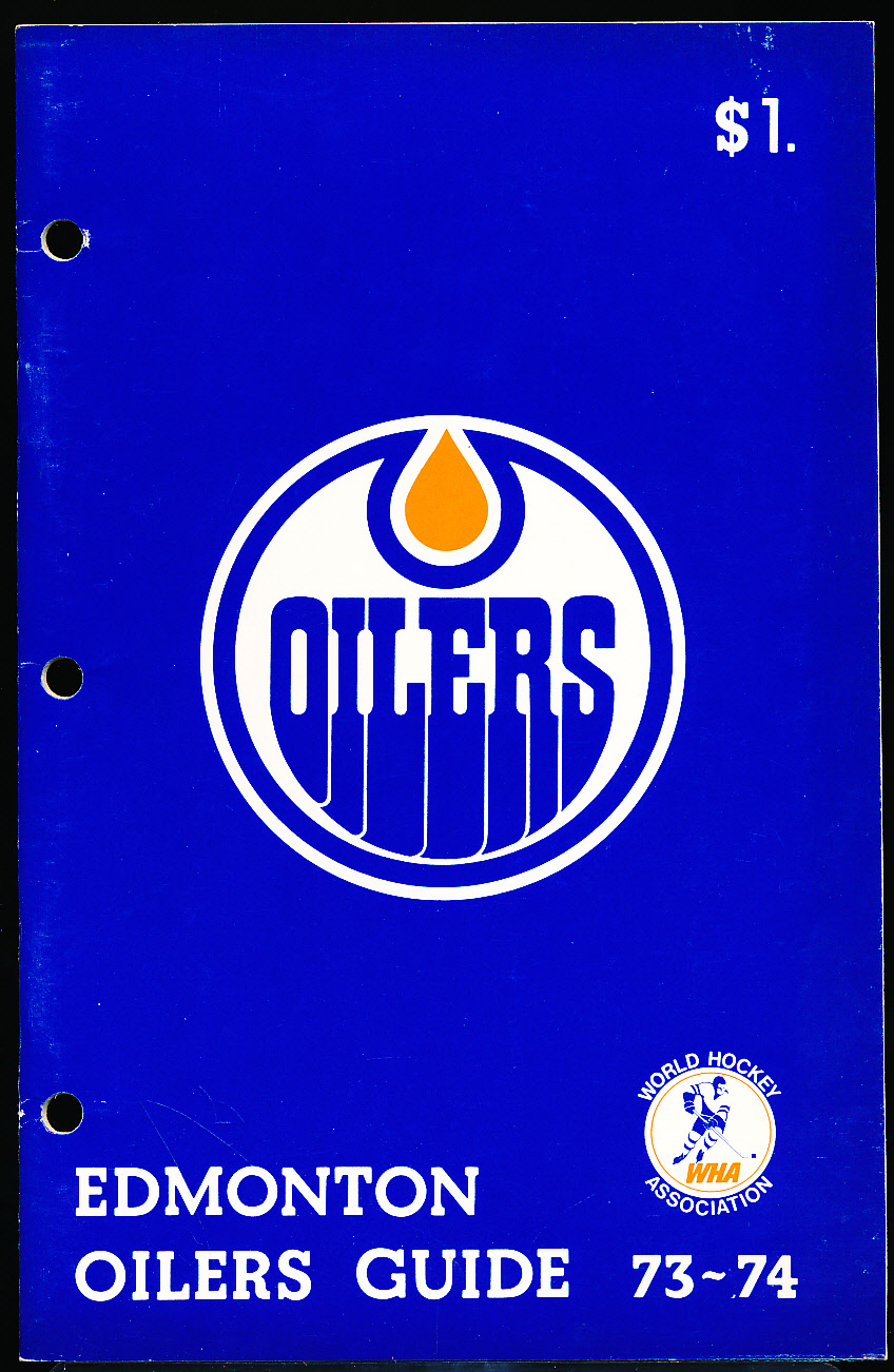 Lot Detail 1973 74 Edmonton Oilers Wha Media Guide