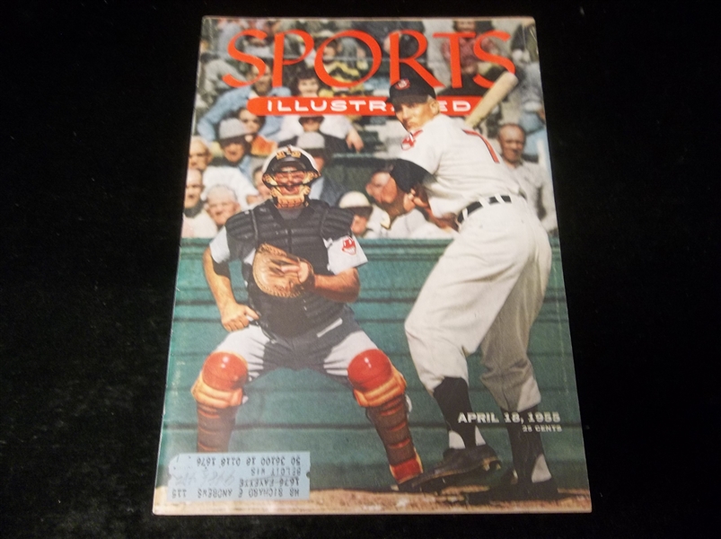 April 18, 1955 Sports Illustrated- Al Rosen, Indians Cover