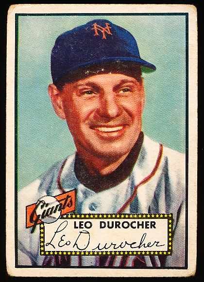 1952 Topps Baseball- Hi#- #315 Leo Durocher, Giants