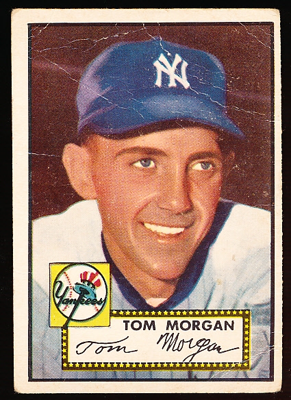 1952 Topps Baseball- Hi#- #331 Tom Morgan, Yankees