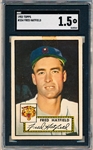 1952 Topps Baseball- Hi#- #354 Fred Hatfield, Detroit- SGC 1.5 (Fair)