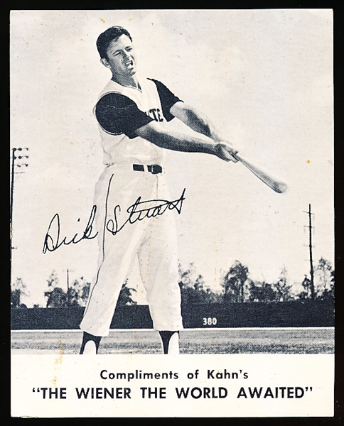 1962 Kahn’s Baseball- Dick Stuart, Pirates