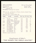 1965 Kahn’s Baseball- Donn Clendenon, Pirates