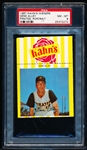 1967 Kahn’s Wieners Baseball- Gene Alley, Pirates- Portrait Pose- PSA NM-Mt 8