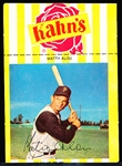1968 Kahn’s Baseball with Tab- Matty Alou, Pirates