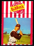 1968 Kahn’s Baseball- With Tab- Matty Alou (Red & White Stripes Version)