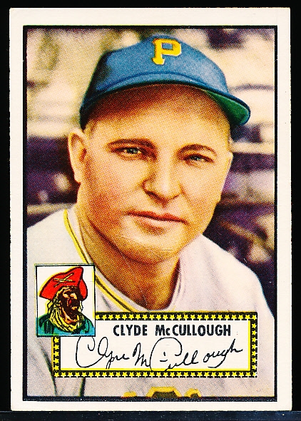 1952 Topps Baseball- #218 McCullough, Pirates