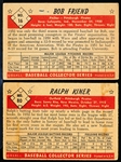 1953 Bowman Bb Color- 2 Diff