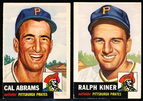 1953 Topps Bb- 2 Diff Pirates