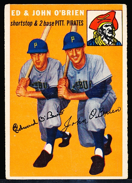 1954 Topps Bb- #139 Ed & John O’ Brien Brothers