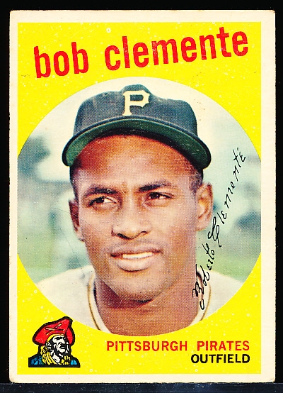 1959 Topps Bb- #478 Bob Clemente, Pirates