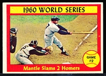 1961 Topps Bb- #307 Mantle WS