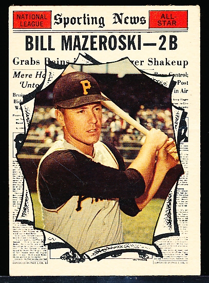 1961 Topps Bb- #571 Bill Mazeroski AS- Hi#