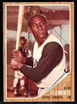 1962 Topps Bb- #10 Bob Clemente, Pirates