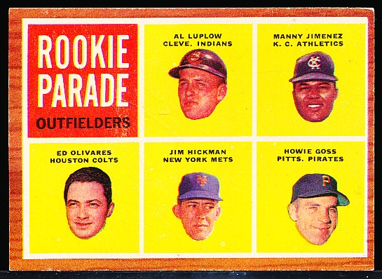 1962 Topps Bb- #598 Rookie Parade- Hi#