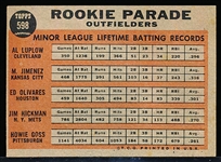 1962 Topps Bb- #598 Rookie Parade- Hi#