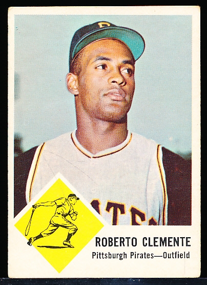 1963 Fleer Bb- #56 Roberto Clemente, Pirates