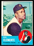 1963 Topps Bb- #540 Bob Clemente, Pirates- Hi#
