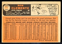 1966 Topps Bb- #300 Bob Clemente, Pirates