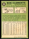 1967 Topps Bb- #400 Bob Clemente, Pirates
