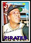 1967 Topps Bb- #570 Maury Wills, Pirates- Hi#