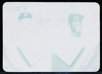 2002 Fleer Platinum Bb- “Cornerstones Printer Plate”- #29 Eddie Mathews/ Ernie Banks- 1 of 1