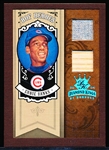 2005 Diamond King Bb- “HOF Heroes Materials Framed Red Platinum”- #HH-56 Ernie Banks, Cubs- 1 of 1! 