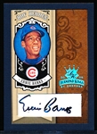2005 Diamond King Bb- “HOF Heroes Signature Framed Black Platinum”- #HH-56 Ernie Banks, Cubs- 1 of 1! 