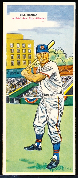 1955 Topps Bb Doubleheader- #99 Renna (KC)/ #100 Groat (Pitt)