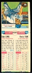 1955 Topps Baseball Doubleheaders- #115 Dale Long (Pirates)/ #116 Ferris Fain (Tigers)- Non-perforated