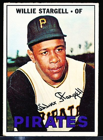 1967 Topps Bb- #140 Willie Stargell, Pirates
