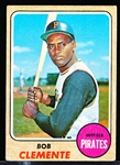 1968 Topps Bb- #150 Clemente, Pirates