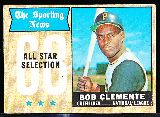 1968 Topps Bb- #374 Clemente All Star