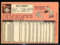 1969 Topps Bb- #50 Bob Clemente, Pirates