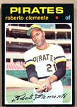 1971 Topps Bb- #630 Roberto Clemente, Pirates
