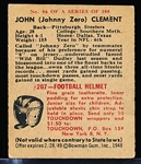 1948 Bowman Fb- #86 John Clement, Steelers