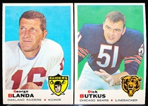 1969 Topps Fb- 2 cards