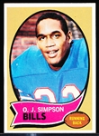1970 Topps Fb- #90 O.J. Simpson RC