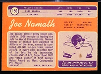 1970 Topps Fb- #150 Joe Namath, Jets