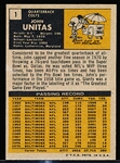 1971 Topps Fb- #1 John Unitas, Colts