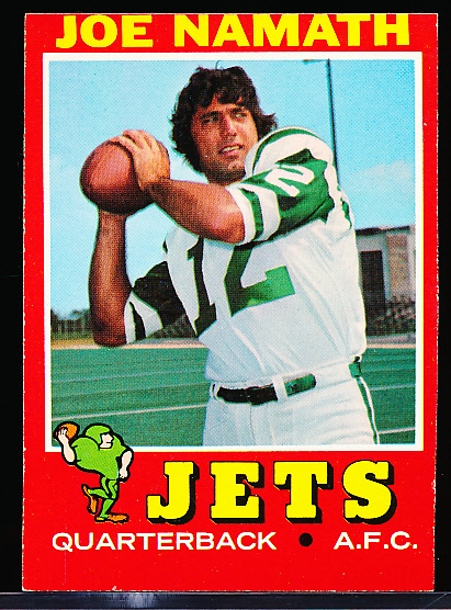1971 Topps Fb- #250 Joe Namath, Jets