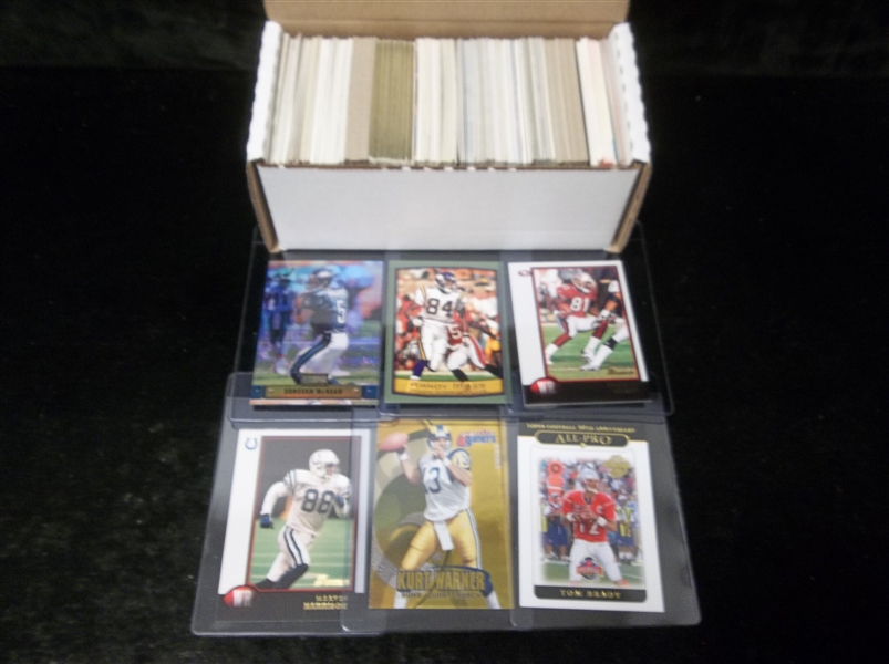 Football Star Card Lot- 350 Asst. Stars- 1980’s thru 2000’s