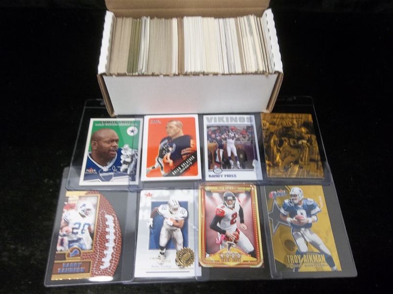 Football Star Card Lot- 350 Asst. Stars- 1980’s thru 2000’s