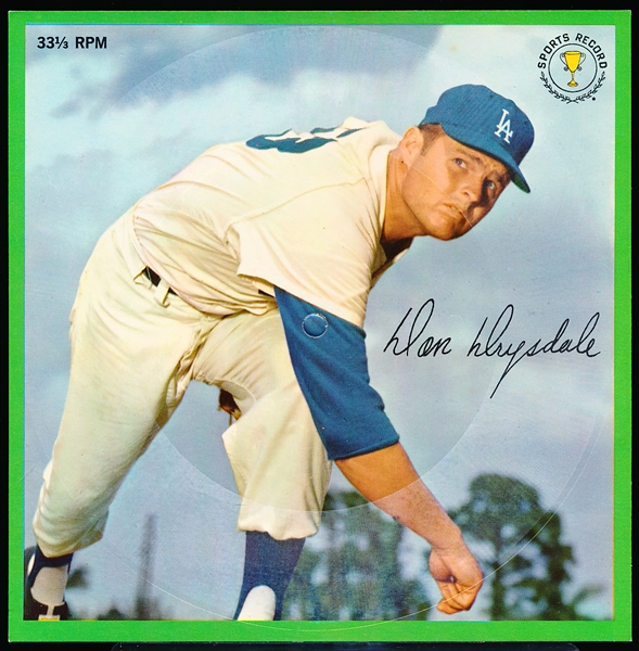 1964 Auravision Bsbl. Records- Don Drysdale, Dodgers