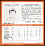 1964 Auravision Bsbl. Records- Don Drysdale, Dodgers