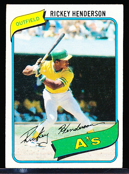 1980 Topps Bsbl. #482 Rickey Henderson RC
